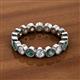 2 - Arria 3.00 mm Lab Created Alexandrite and Lab Grown Diamond Eternity Band 