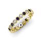 3 - Arria 2.70 mm Blue Sapphire and Diamond Eternity Band 