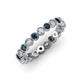 3 - Arria 2.70 mm Blue and White Diamond Eternity Band 