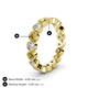 4 - Arria 3.00 mm Citrine and Lab Grown Diamond Eternity Band 