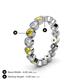 4 - Arria 3.00 mm Yellow Sapphire and Lab Grown Diamond Eternity Band 