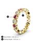 4 - Arria 3.00 mm Pink Tourmaline and Lab Grown Diamond Eternity Band 
