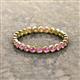 3 - Arria 2.40 mm Pink Sapphire Eternity Band 