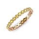 4 - Arria 2.40 mm Yellow Sapphire Eternity Band 