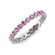 4 - Arria 2.40 mm Pink Sapphire Eternity Band 