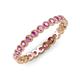 4 - Arria 2.40 mm Pink Sapphire Eternity Band 