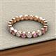 2 - Arria 2.70 mm Pink Tourmaline and Lab Grown Diamond Eternity Band 