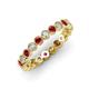 3 - Arria 2.70 mm Ruby and Lab Grown Diamond Eternity Band 