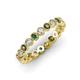 3 - Arria 2.70 mm Lab Created Alexandrite and Lab Grown Diamond Eternity Band 