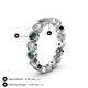 4 - Arria 3.00 mm Lab Created Alexandrite and Lab Grown Diamond Eternity Band 
