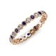 3 - Arria 2.40 mm Blue Sapphire and Lab Grown Diamond Eternity Band 
