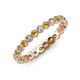 3 - Arria 2.40 mm Citrine and Lab Grown Diamond Eternity Band 
