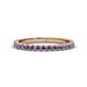 Lara Iolite Eternity Band Round Iolite ctw French Set Womens Eternity Ring Stackable K Rose Gold