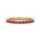 Lara Ruby Eternity Band Round Ruby ctw French Set Womens Eternity Ring Stackable K Yellow Gold