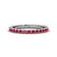 Lara Ruby Eternity Band Round Ruby ctw French Set Womens Eternity Ring Stackable K White Gold