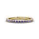 Lara Iolite Eternity Band Round Iolite ctw French Set Womens Eternity Ring Stackable K Yellow Gold