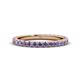 Lara Iolite Eternity Band Round Iolite ctw French Set Womens Eternity Ring Stackable K Rose Gold