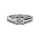 1 - Izna Princess Cut Diamond Solitaire Engagement Ring 