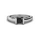 1 - Izna Black Diamond Solitaire Ring 