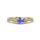 3 - Freya Tanzanite and Diamond Butterfly Engagement Ring 