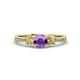 3 - Freya Amethyst and Diamond Butterfly Engagement Ring 