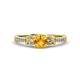 3 - Freya Citrine and Diamond Butterfly Engagement Ring 