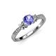 4 - Freya Tanzanite and Diamond Butterfly Engagement Ring 