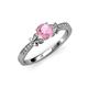 4 - Freya Pink Tourmaline and Diamond Butterfly Engagement Ring 