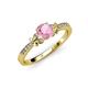 4 - Freya Pink Tourmaline and Diamond Butterfly Engagement Ring 