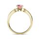 5 - Freya Pink Tourmaline and Diamond Butterfly Engagement Ring 