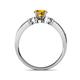 5 - Freya Citrine and Diamond Butterfly Engagement Ring 