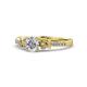 1 - Freya Lab Grown Diamond and Natural Diamond Butterfly Engagement Ring 