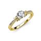 4 - Freya Lab Grown Diamond and Natural Diamond Butterfly Engagement Ring 