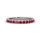 Lara Ruby Eternity Band Round Ruby ctw French Set Womens Eternity Ring Stackable K White Gold
