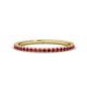 Lara Ruby Eternity Band Round Ruby ctw French Set Womens Eternity Ring Stackable K Yellow Gold