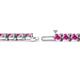 2 - Cliona 4.10 mm Pink Sapphire Eternity Tennis Bracelet 