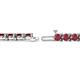 2 - Cliona 4.10 mm Ruby Eternity Tennis Bracelet 