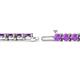 2 - Cliona 4.10 mm Amethyst Eternity Tennis Bracelet 