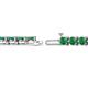 2 - Cliona 4.10 mm Emerald Eternity Tennis Bracelet 