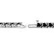 2 - Cliona 4.10 mm Black Diamond Eternity Tennis Bracelet 