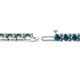 2 - Cliona 4.10 mm London Blue Topaz Eternity Tennis Bracelet 