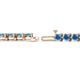 2 - Cliona 4.10 mm Blue Topaz Eternity Tennis Bracelet 