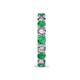 7 - Laida 3.40 mm Emerald and Lab Grown Diamond Eternity Band 