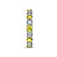 7 - Laida 3.40 mm Yellow Diamond and Lab Grown Diamond Eternity Band 