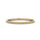 Lara Yellow and White Diamond Eternity Band Round Yellow and White Diamond ctw French Set Womens Eternity Ring Stackable K Rose Gold