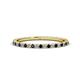 Lara Blue Sapphire and Diamond Eternity Band Round Blue Sapphire and Diamond ctw French Set Womens Eternity Ring Stackable K Yellow Gold
