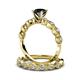 4 - Swirl Bridal Set Ring 