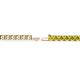 2 - Leslie 2.90 mm Round Yellow Diamond Eternity Tennis Bracelet 