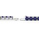 2 - Leslie 4.00 mm Blue Sapphire Eternity Tennis Bracelet 