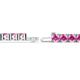 2 - Leslie 4.00 mm Pink Sapphire Eternity Tennis Bracelet 